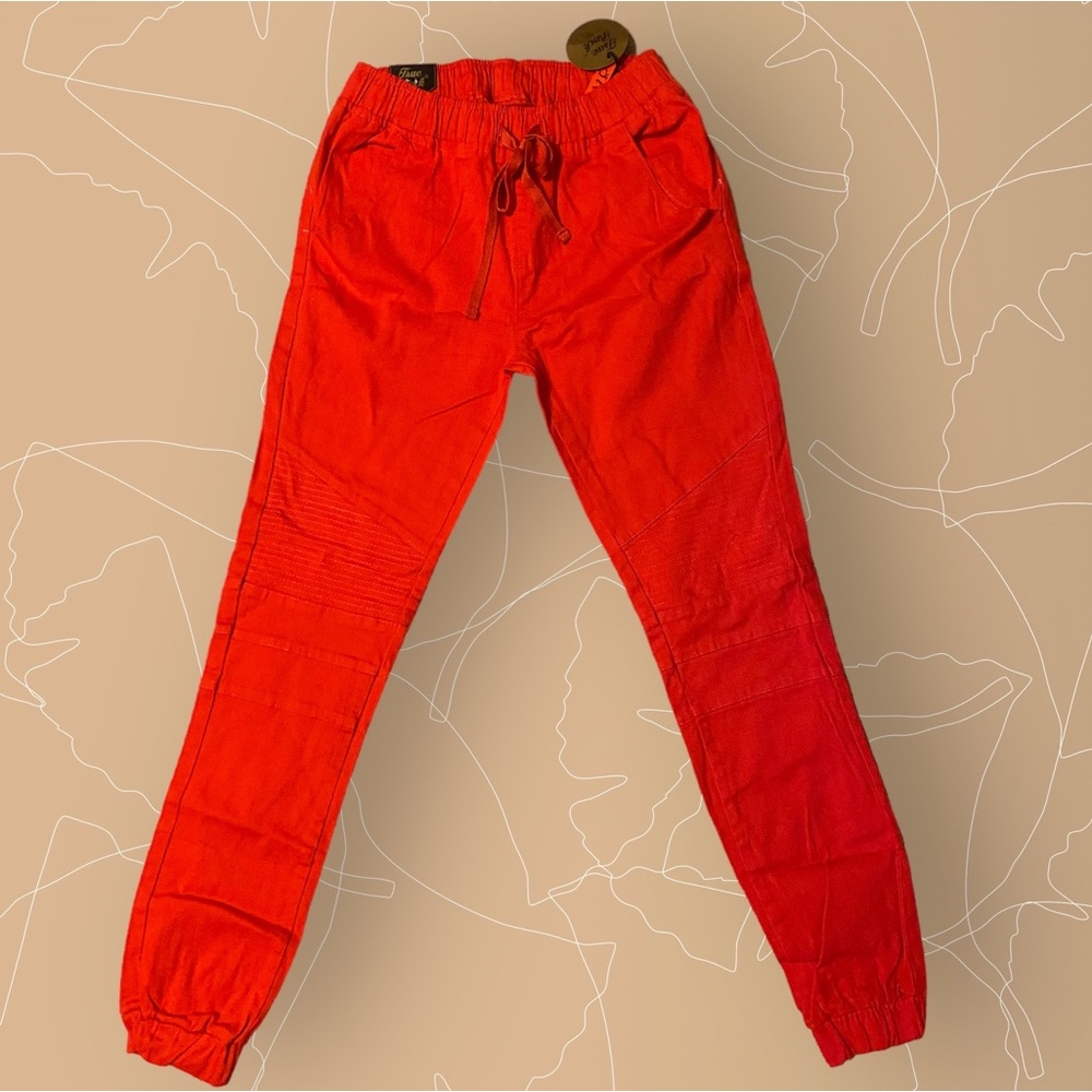Red True Rock Stretch Joggers